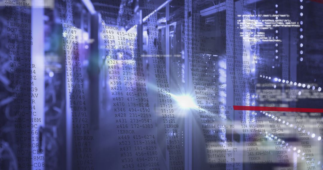 Data Processing and Technology in a Modern Server Room