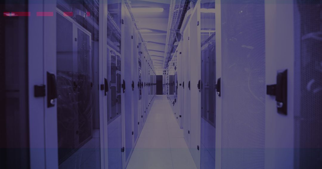 Digital Data Processing in Modern Technology Server Room