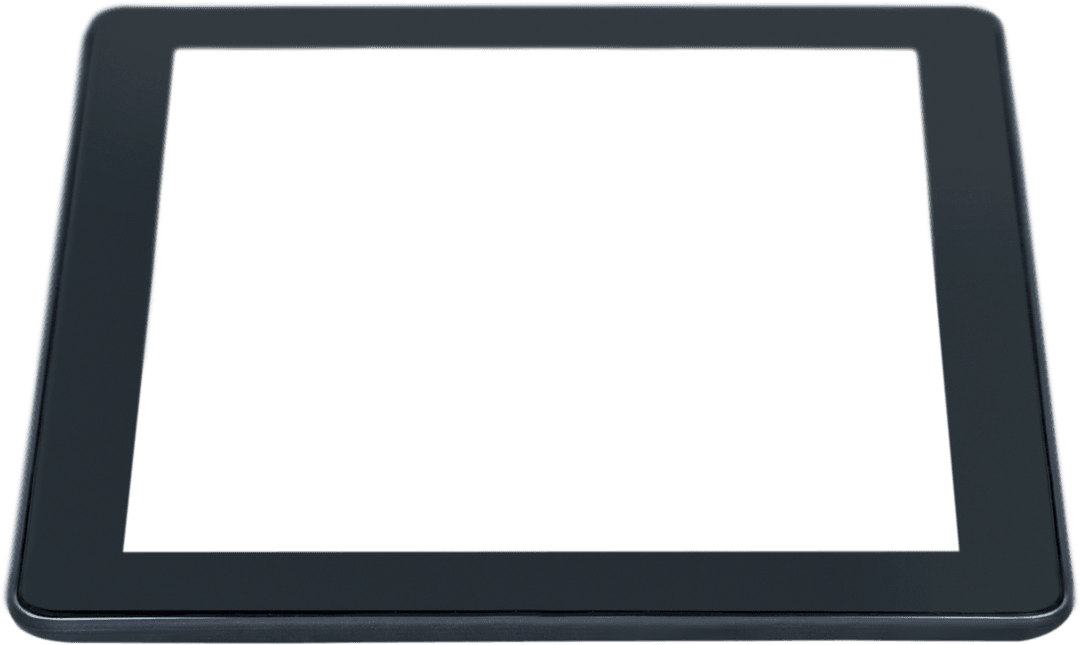 Transparent Digital Tablet Screen with Blank Display