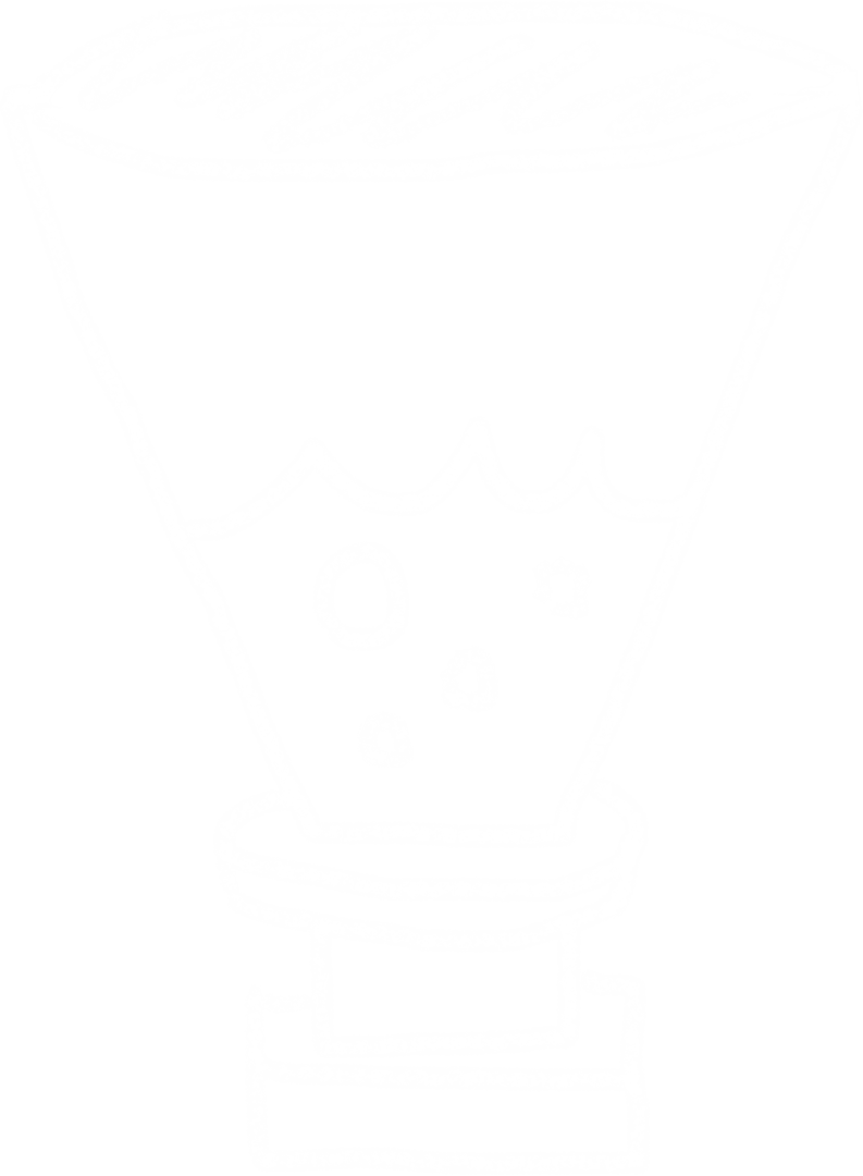 Transparent Hand Drawn Test Tube with Liquid and Bubbles