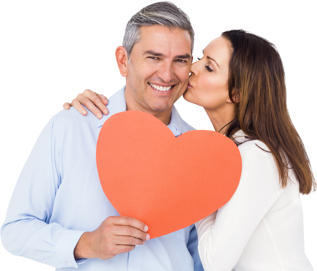 Transparent Couple Holding Heart Celebrating Love - Download Free Stock Images Pikwizard.com