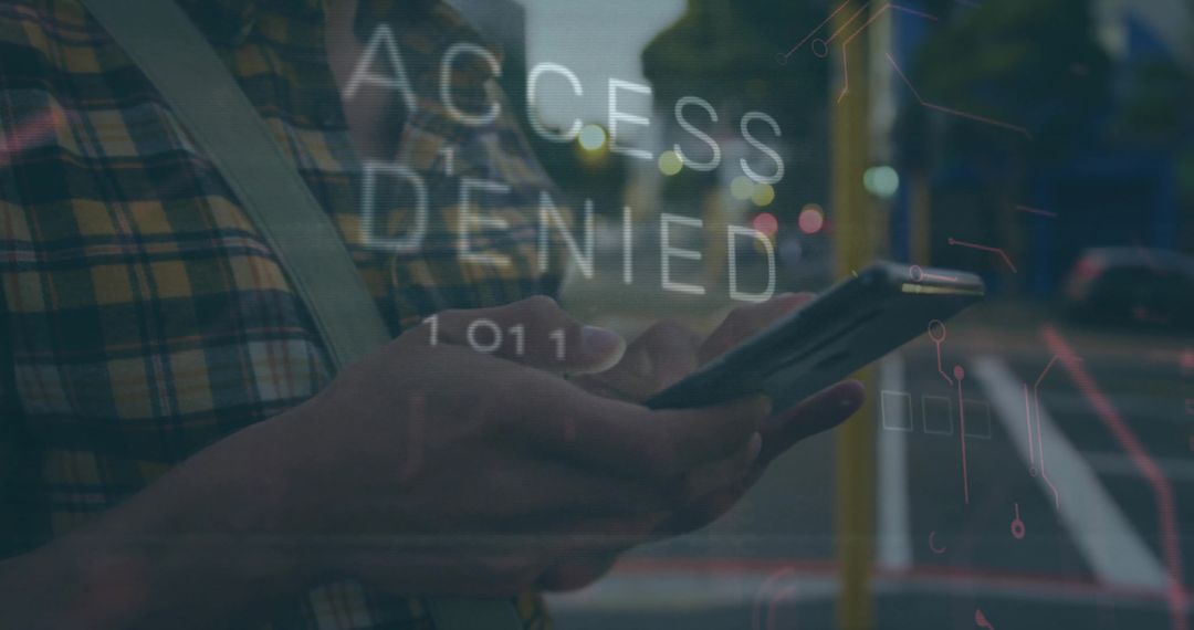 Access Denied Notification on Smartphone GST File