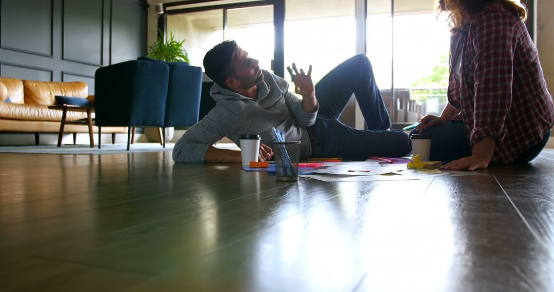 Team Brainstorming in Relaxed Office Environment