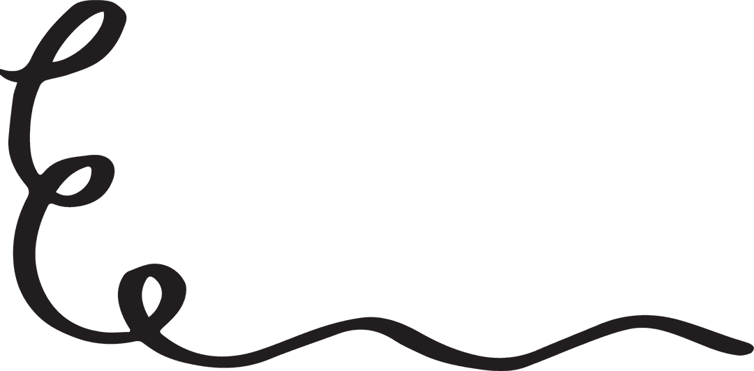 Curved Black Line on Transparent Background Illustration