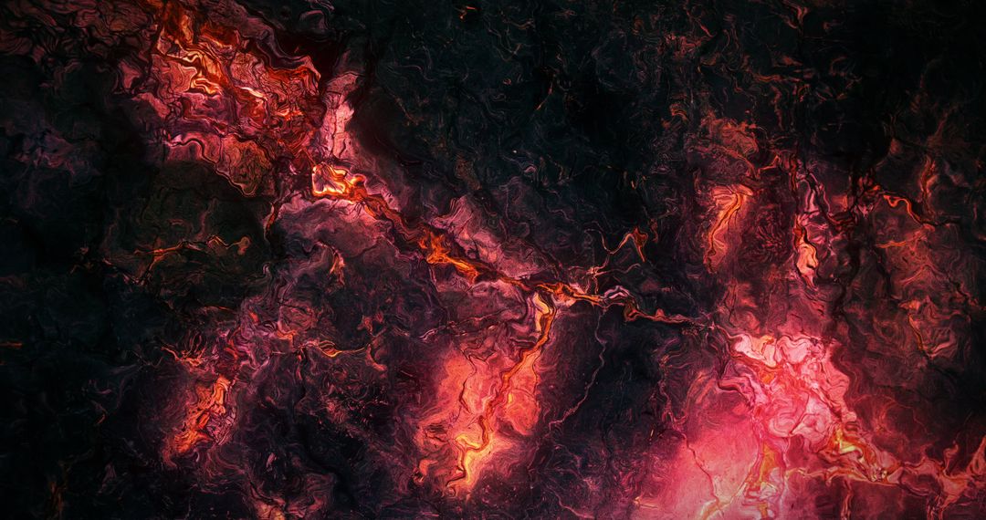 Dynamic Fiery Waves in Abstract Digital Background