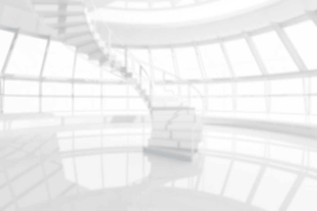 Transparent Minimalist Interior with Sleek Spiral Staircase