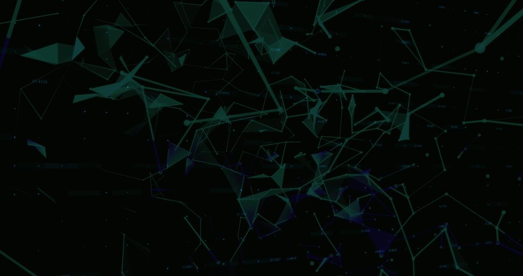 Digital Network Lines and Nodes with Futuristic Design