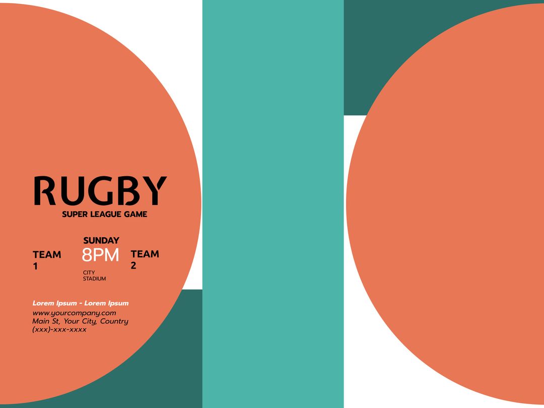 Dynamic Rugby Tournament Poster Design