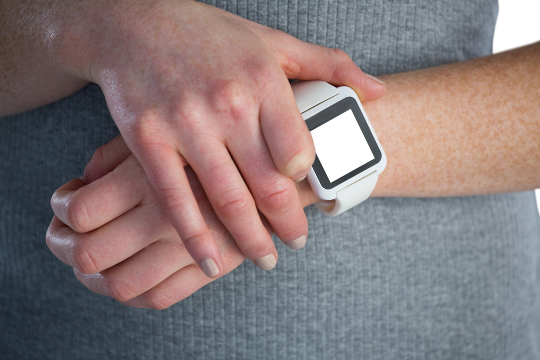 Transparent Design of Smart Watch on Professional Woman's Wrist - Download Free Stock Images Pikwizard.com