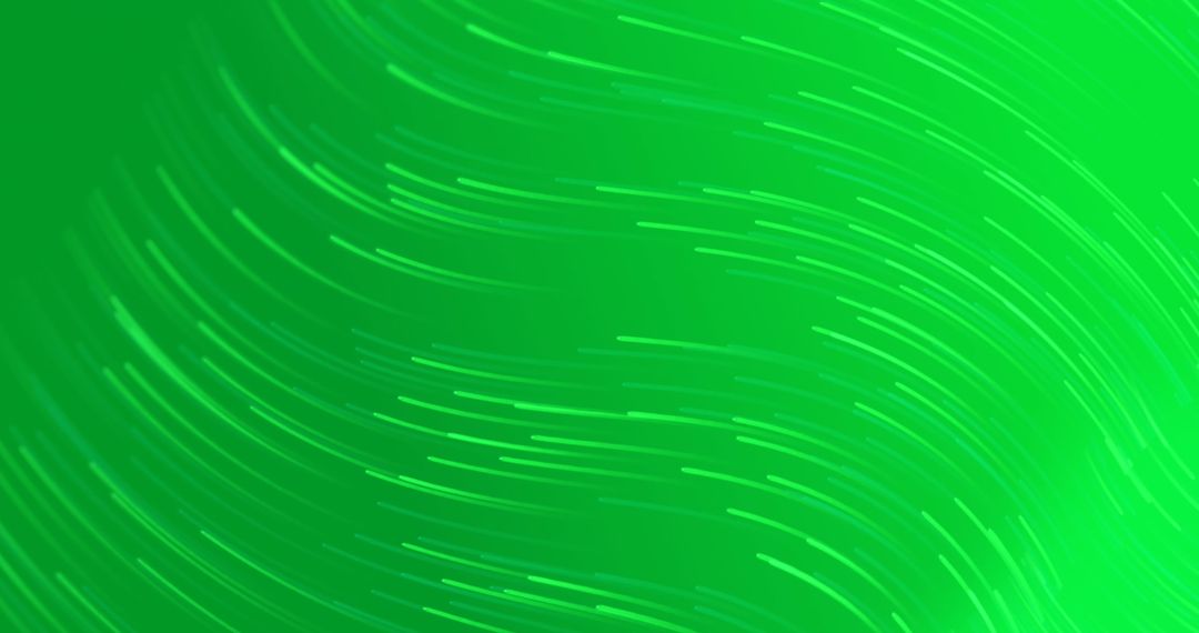 Abstract Waves with Masked Emoticons Over Green Background