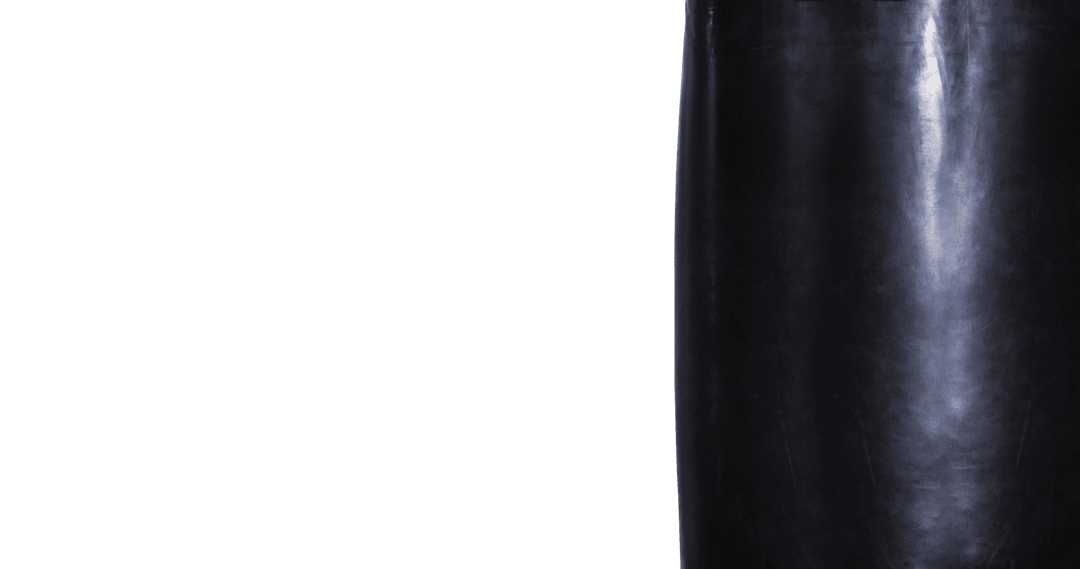 Black Polymer Round Container on Transparent Background