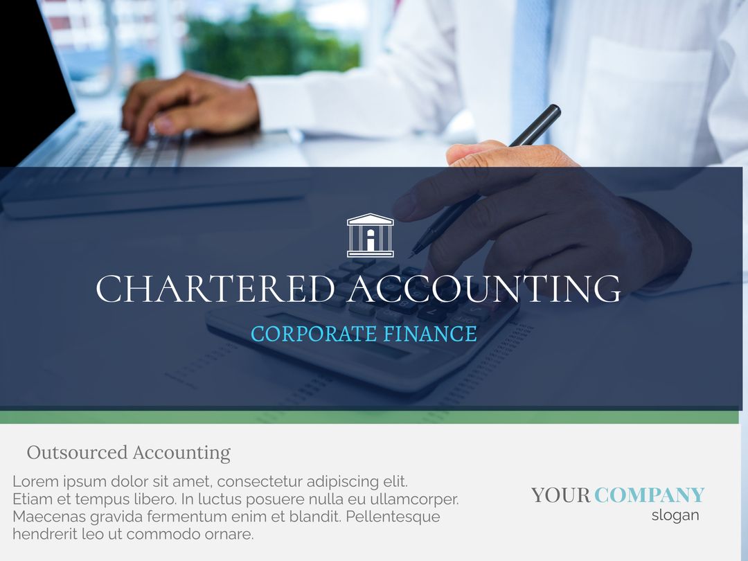 Professional Chartered Accounting Services Presentation Slide - Download Free Stock Templates Pikwizard.com