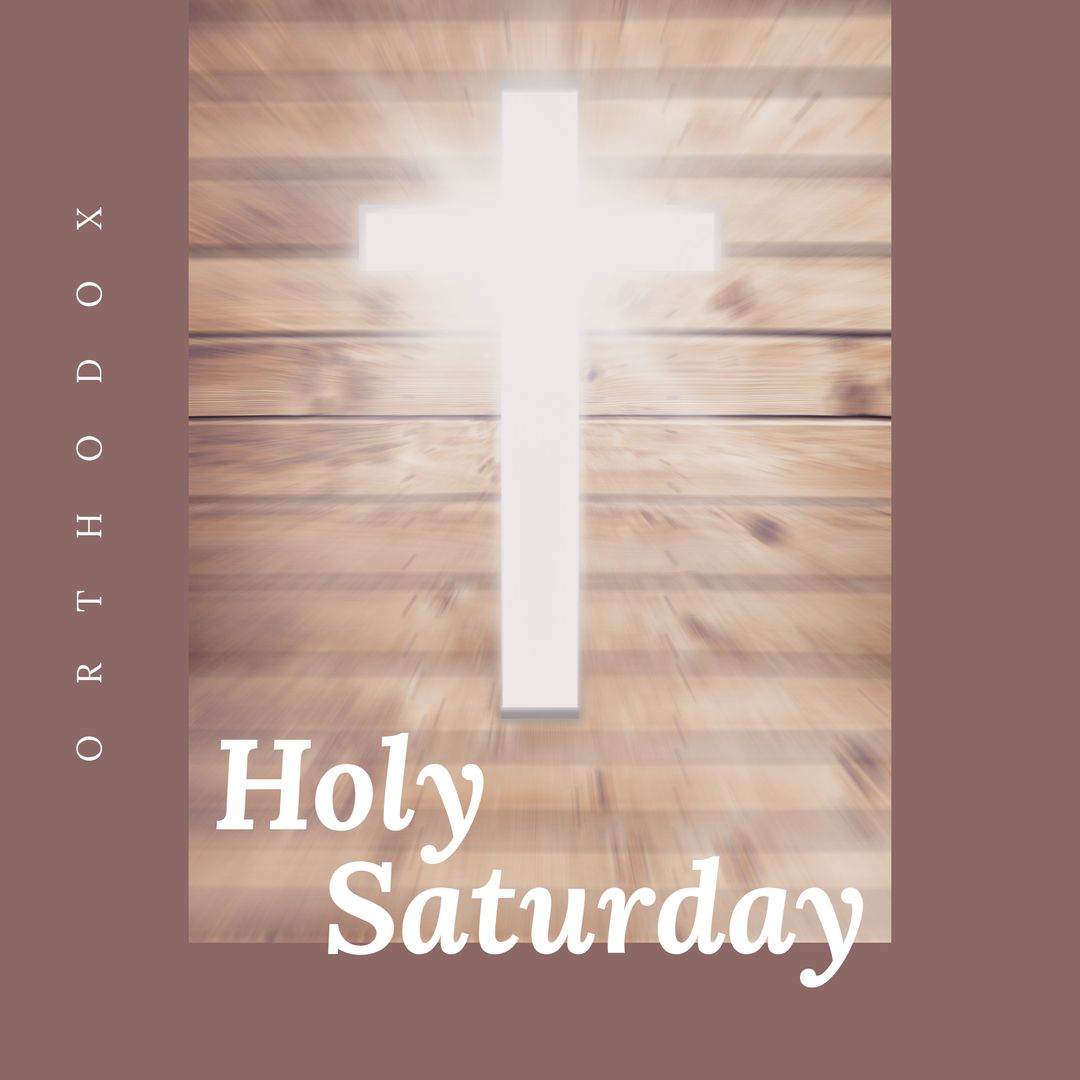 Illuminated Cross for Orthodox Holy Saturday Commemoration