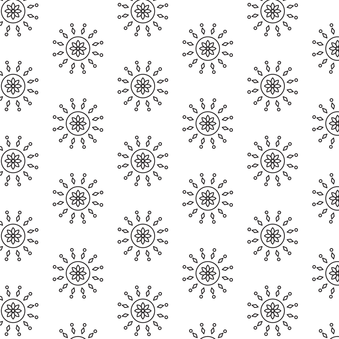Black Rosette Pattern on Transparent Background Design Graphic - Download Free Stock Images Pikwizard.com