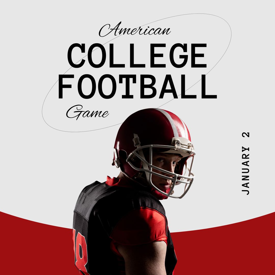 American College Football Player in Game Concept Design