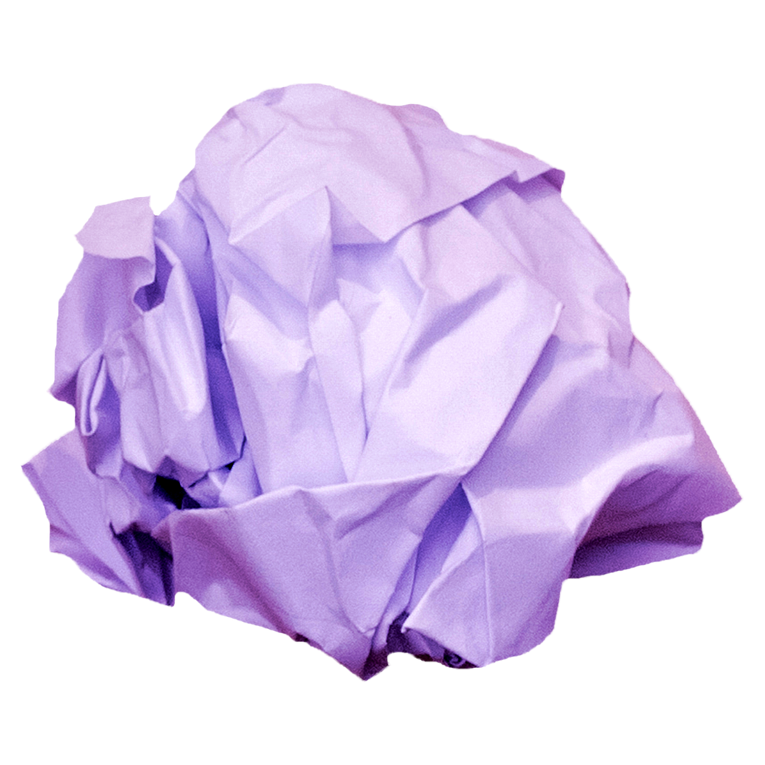 Purple Crumpled Paper Abstract Shape on Transparent Background - Download Free Stock Images Pikwizard.com