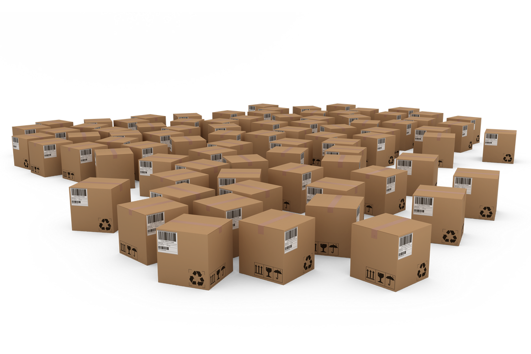 Large Pile of Cardboard Shipping Boxes on Transparent Background - Download Free Stock Images Pikwizard.com