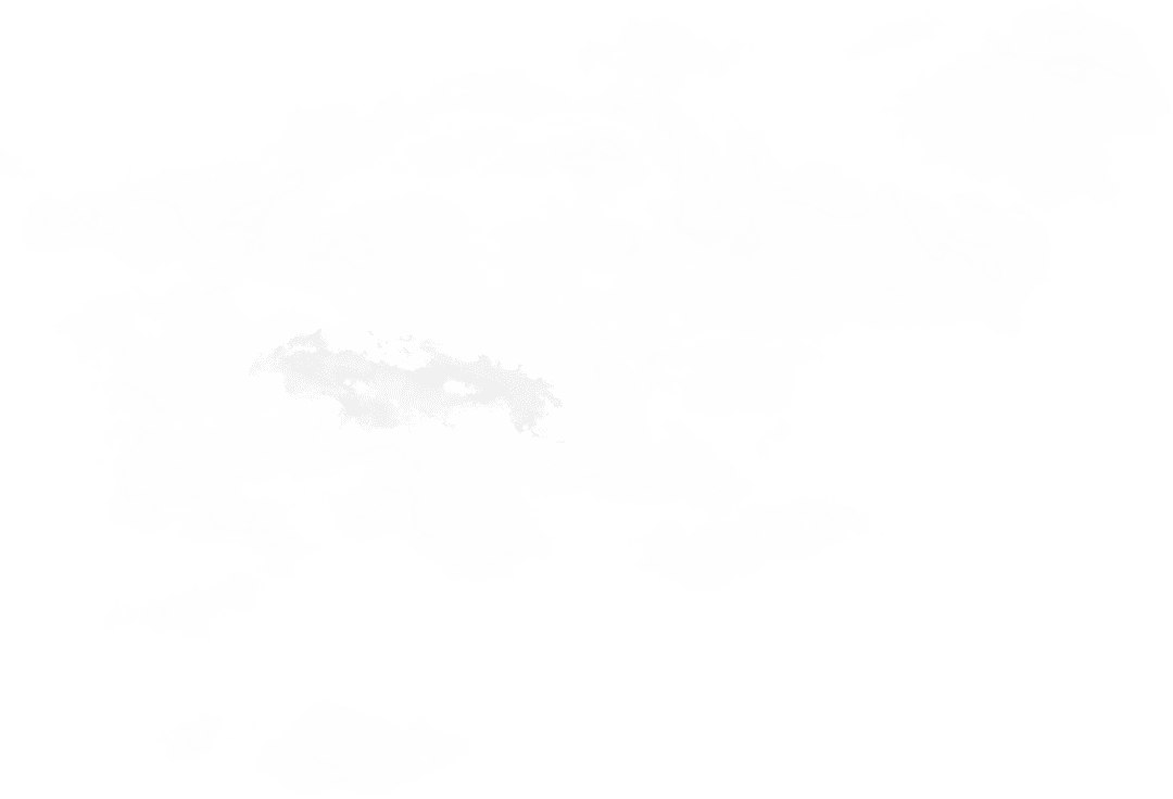 Floating White Clouds Isolated on Transparent Background Vector