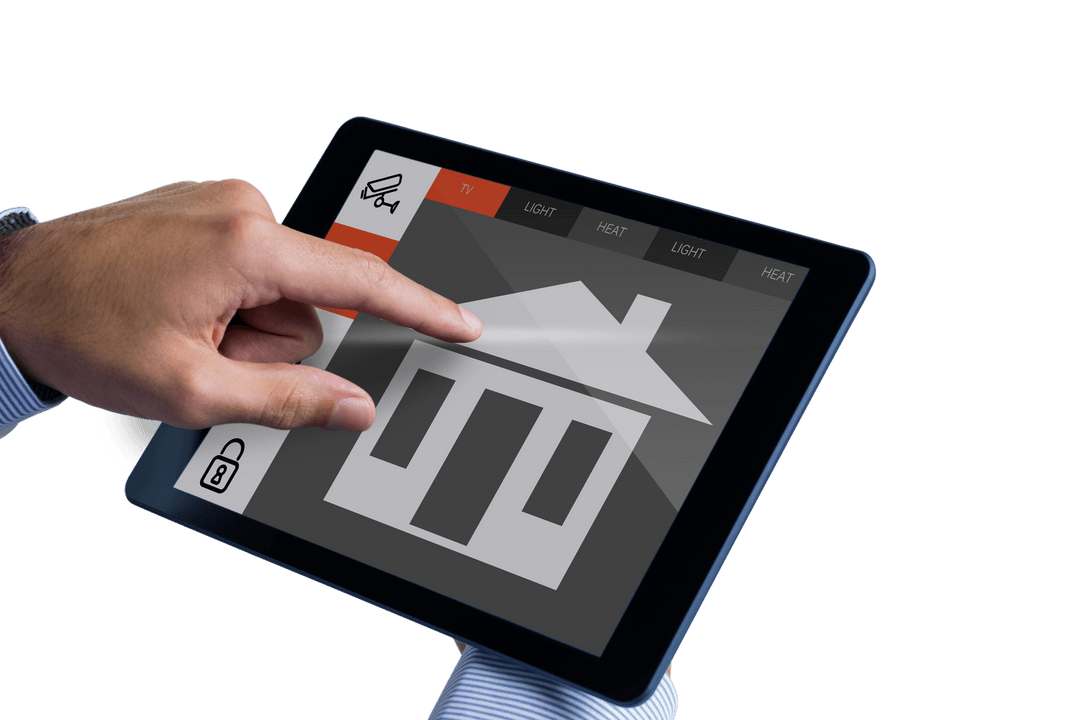 Transparent Touchscreen Home Management Online Update Interface
