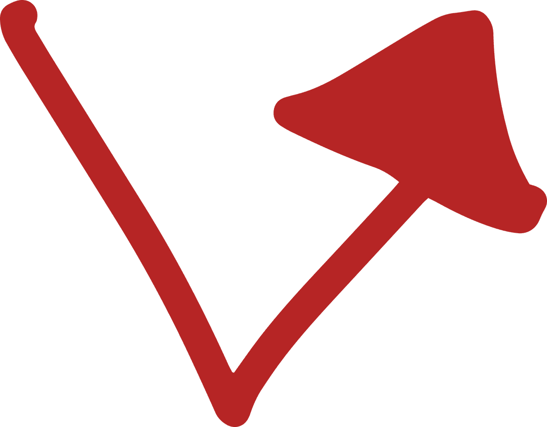 Red Arrow Icon on Transparent Background for Design Projects