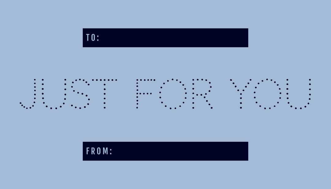 Minimalist Personalized Gift Message Card