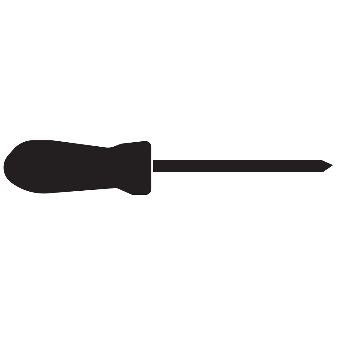 Transparent Screwdriver Illustration Icon on Clear Background