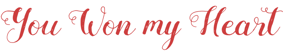 Romantic Text Design 'You Won My Heart' Transparent Graphics