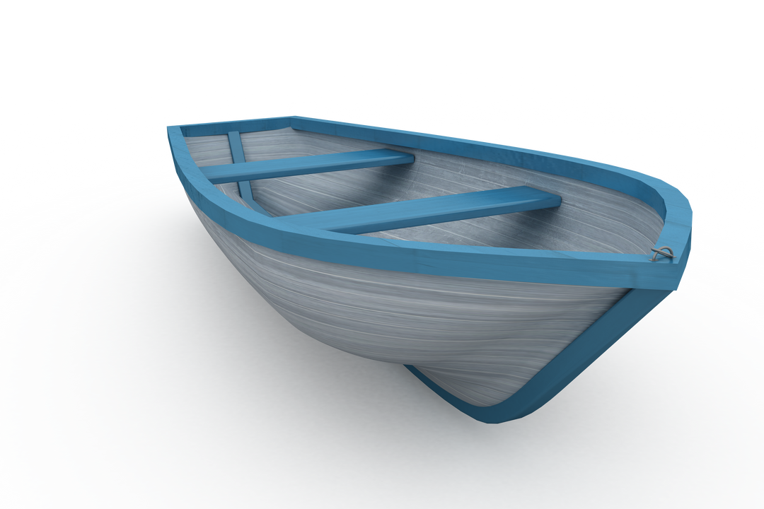 Transparent Wooden Boat with Blue and White Paint - Download Free Stock Images Pikwizard.com