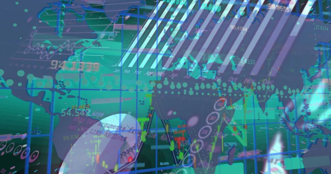 Futuristic Financial Technology and Data Analytics Concept