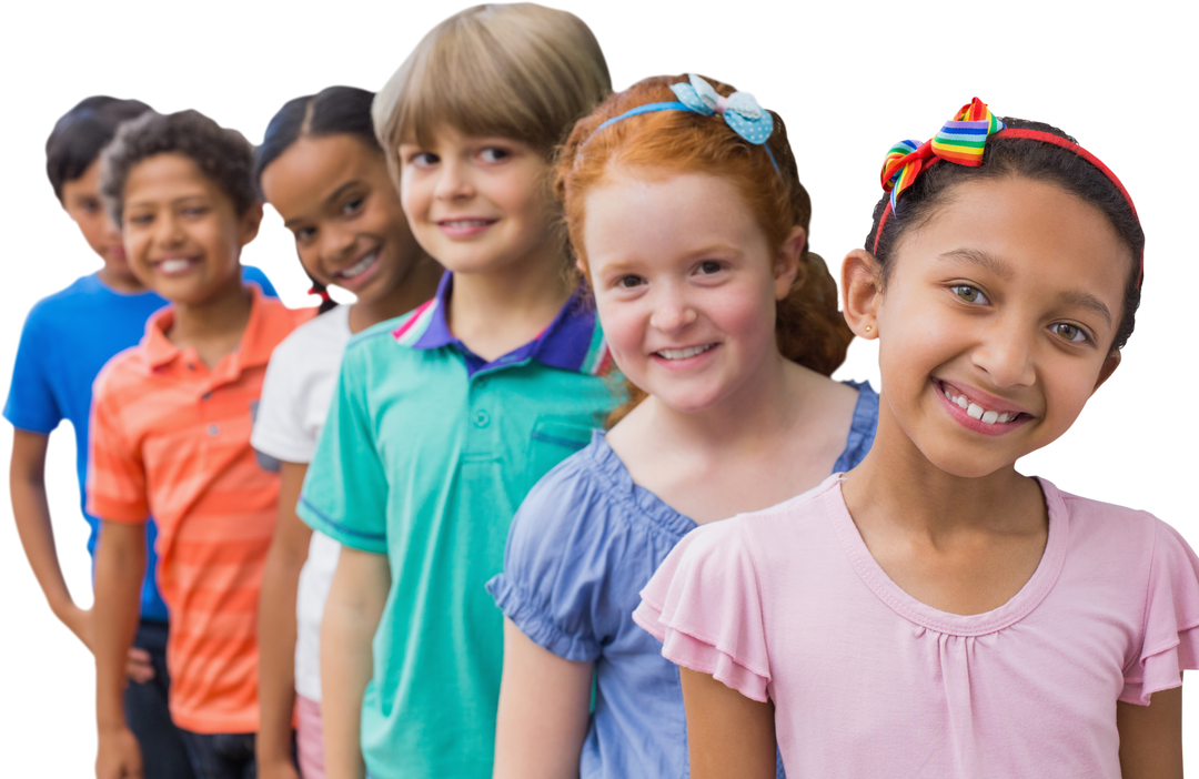 Group of Diverse and Happy Children in a Transparent Background - Download Free Stock Images Pikwizard.com