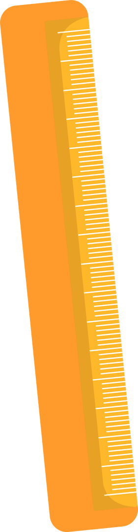 bright orange ruler illustrating precision on transparent background - Download Free Stock Images Pikwizard.com
