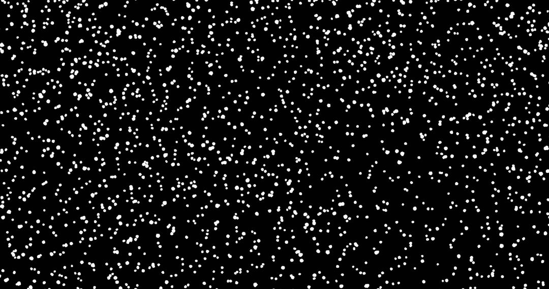 Abstract White Dots in Motion on Black Background