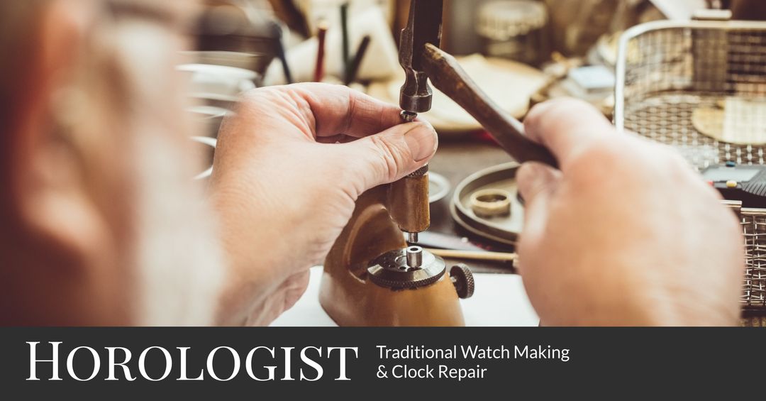 Horologist Working on Antique Watch Restoration