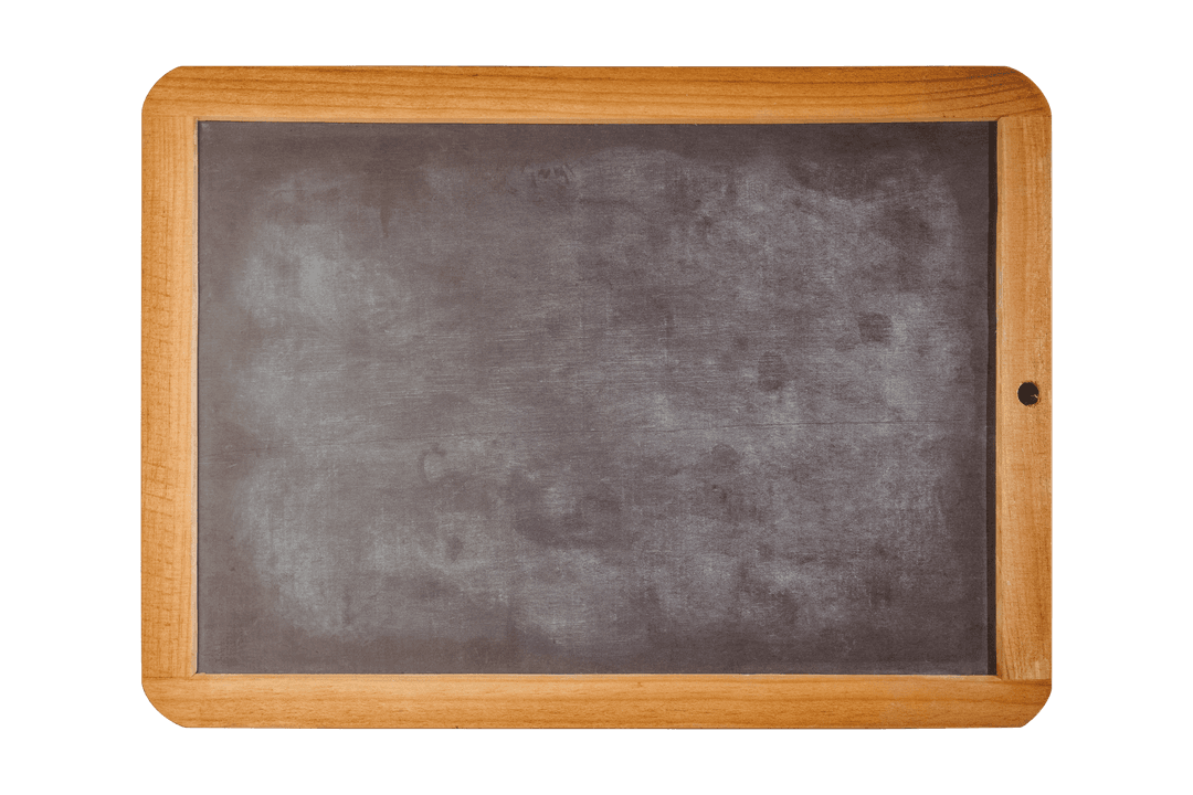 Transparent Black Chalkboard with Wooden Frame for School and Education