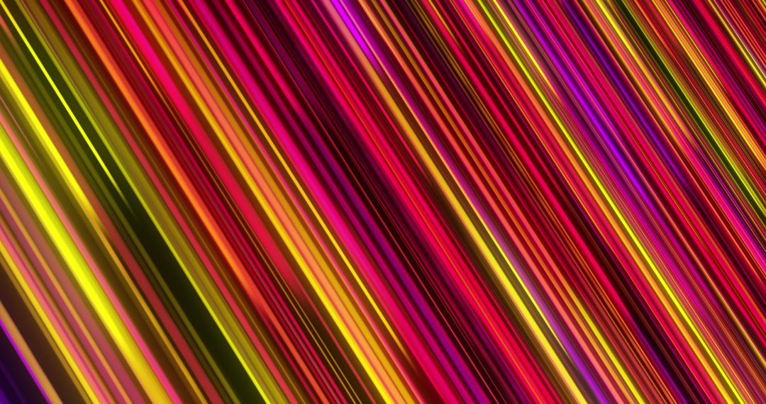Vibrant Multicolored Light Streaks on Black Background