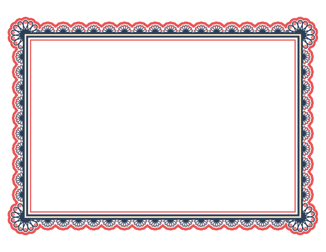 Decorative Patterned Frame with Copy Space on Transparent Background - Download Free Stock Images Pikwizard.com