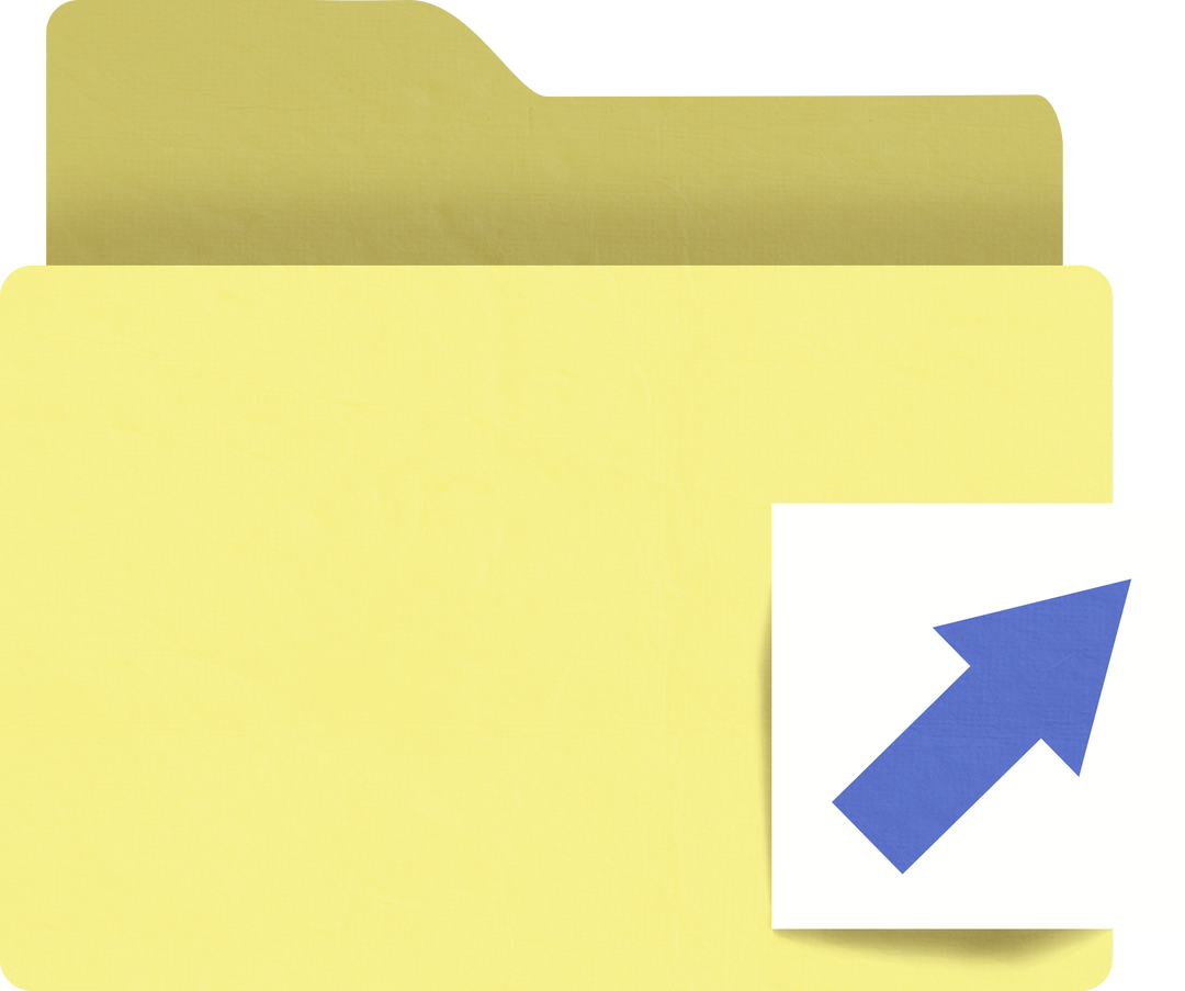 Transparent Folder Icon with Upward Arrow Symbol for Digital Organization - Download Free Stock Images Pikwizard.com