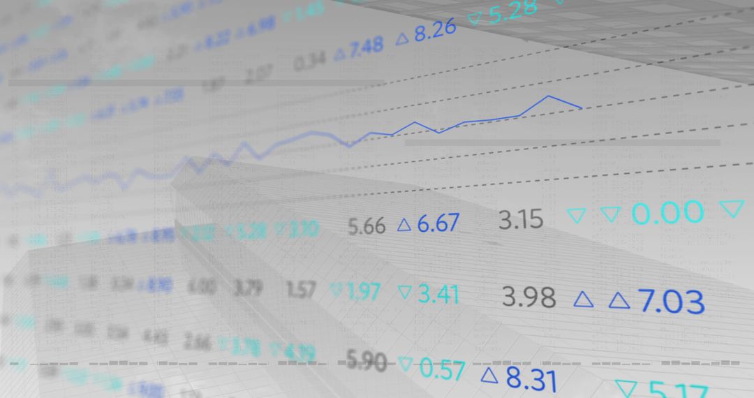 Digital Stock Market Data Displays Global Financial Trends
