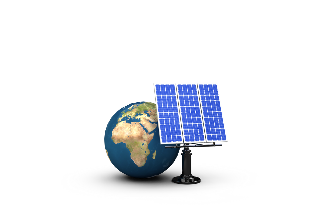 Transparent Globe and Solar Panel Illustration for Energy Protection and Ecology Concepts - Download Free Stock Images Pikwizard.com