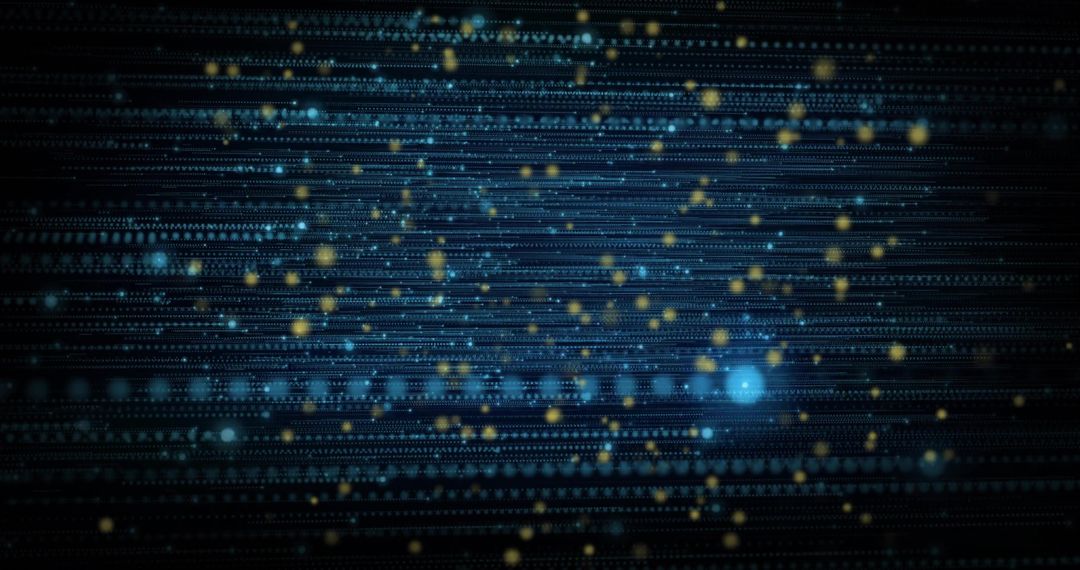 Scattering Glowing Particles in Digital Binary Code Network