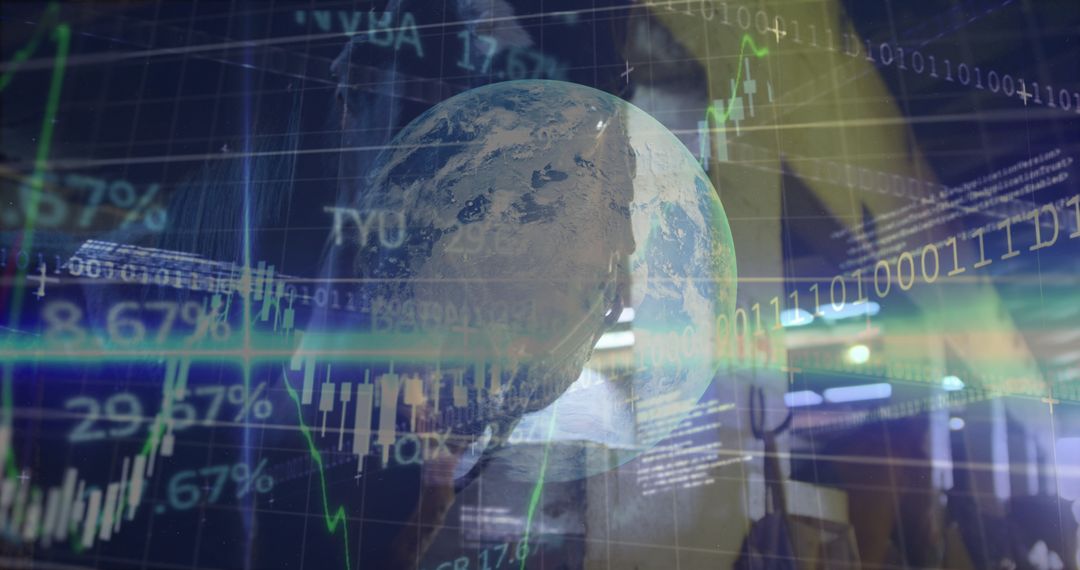 Global Technology and Digital Data Interface Overlay