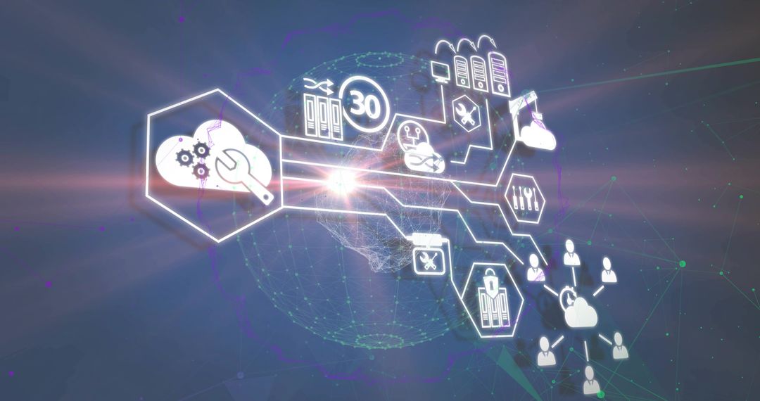 Digitized Network Hub with Cyber Connectivity Elements