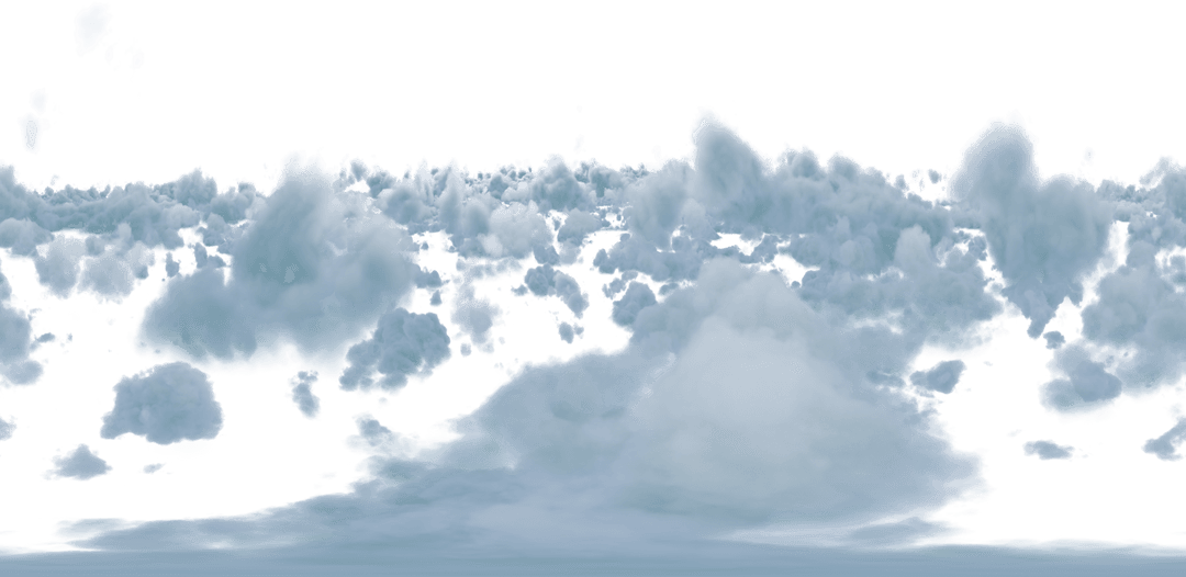 Transparent Blue and Grey Fluffy Clouds Background