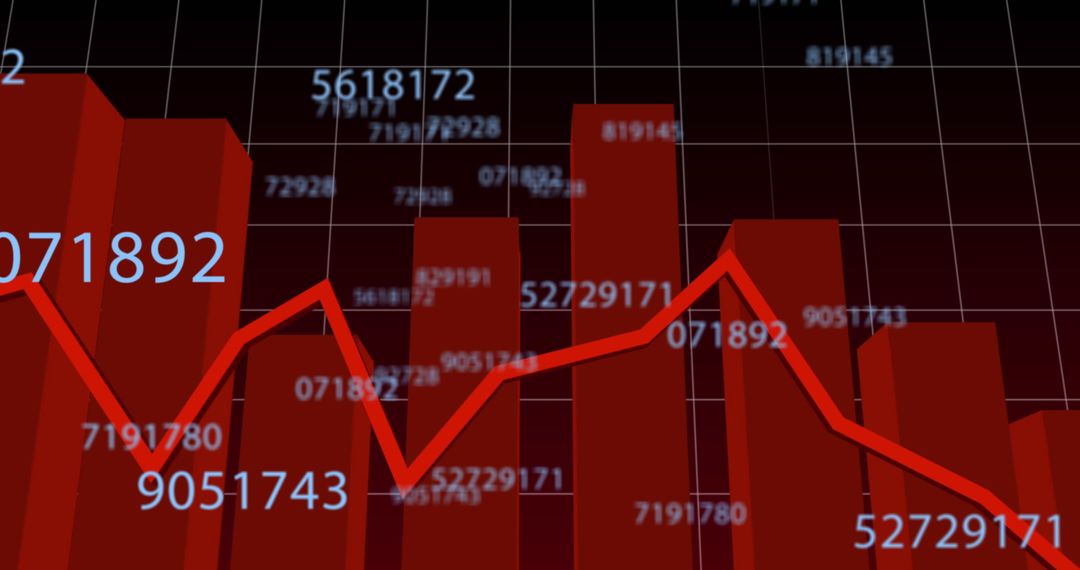 Declining Graph Showing Market Trends