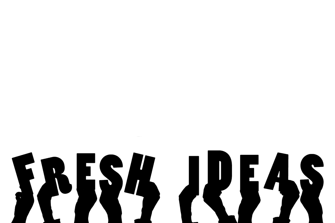 Hands Presenting Fresh Ideas Text on Transparent Background