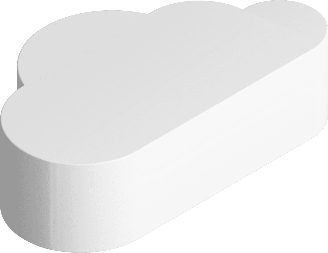 White Transparent 3D Cloud Symbol for Data Storage and Security - Download Free Stock Images Pikwizard.com