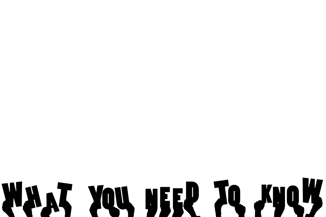 Hands Presenting What You Need to Know Text on Transparent Background