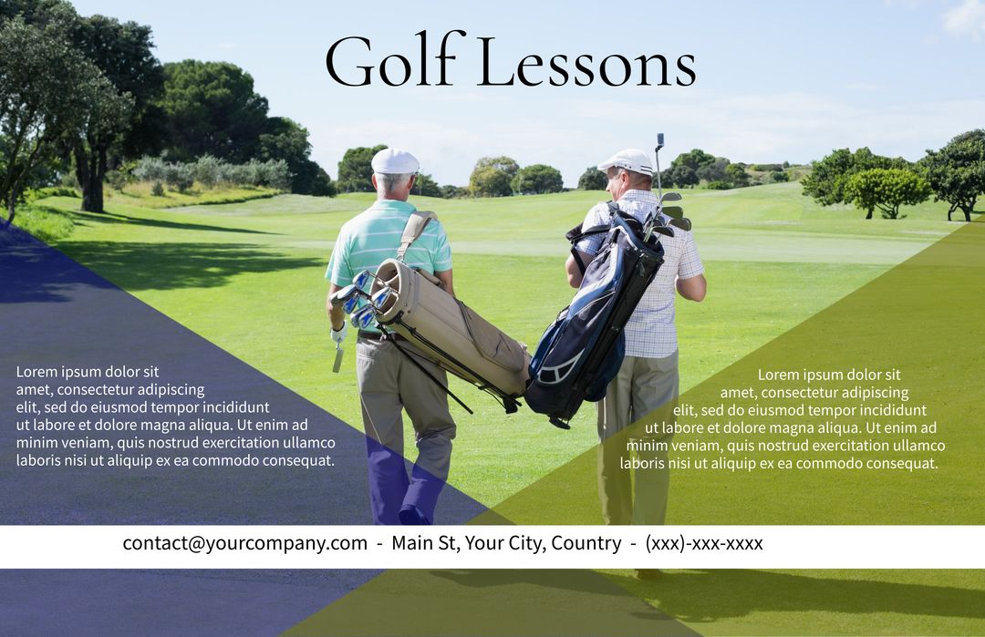 Golf Lessons, Tips, and Training for Beginners and Improvers - Download Free Stock Templates Pikwizard.com