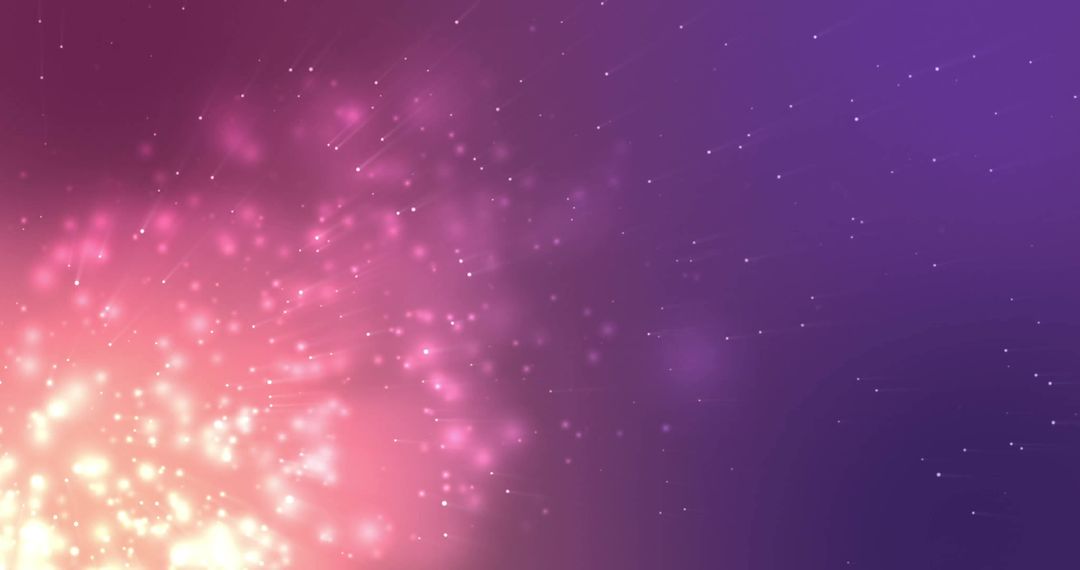 Dynamic Glowing Light Trails on Vibrant Purple Background