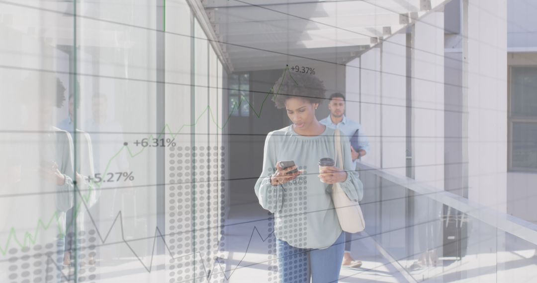 Financial Data Visualization Overlaying Business Passengers